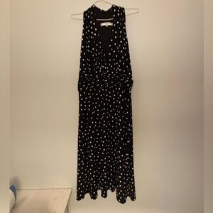 Evan Picone Black and White Backless Dress